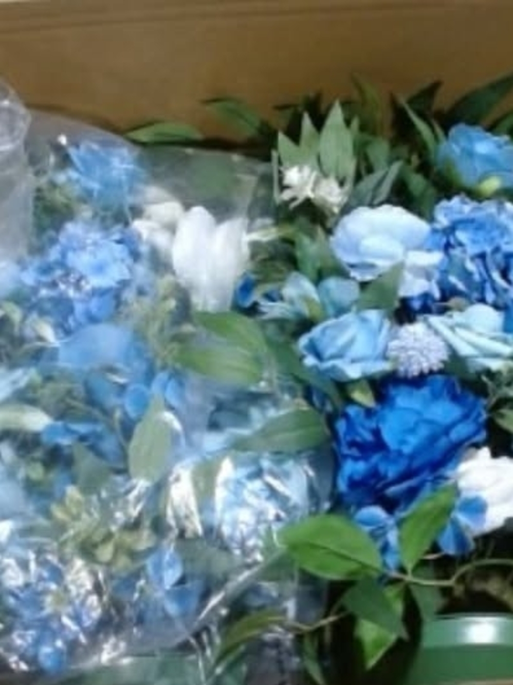 Blue Artificial Floral Arrangement - Home Accents